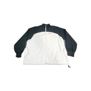 Reebok Classic 90's Men's Sz XL White & Black Zip UP Jacket Winter C10